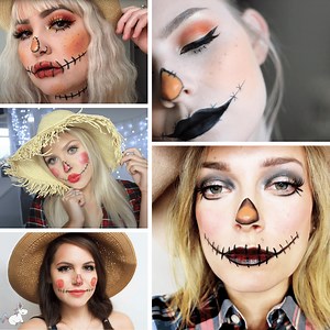 8 Easy Scarecrow Makeup Tutorials That Look Awesome