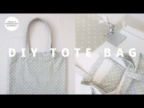 DIY tote bag tutorial + sewing for beginners (FREE PATTERN)