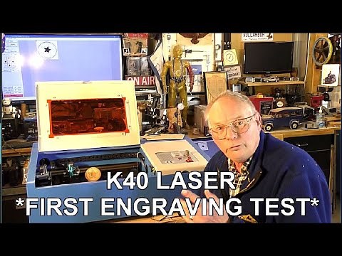 K40 LASER *FIRST ENGRAVING TEST*