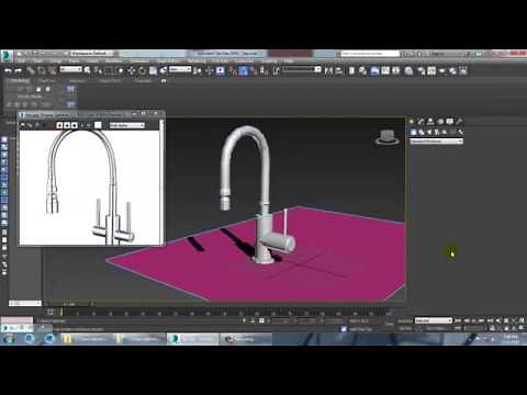 Tutorial on Modeling a Kitchen Tap in 3dsmax.
