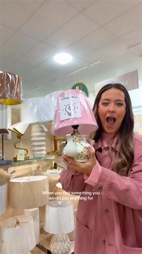 Mariah on Instagram: "@homegoods you’ve done it again! A teapot lamp with a pink lampshade?!!! She’s coming home with me. It’s pink and it’s perfect. They say money cant buy you happiness but it can buy you a teapot lamp & I think that’s the same thing. #girlhood #teapotlamp #pinklamp"