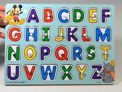 Learn ABC Alphabet Learning Video For Kids w/ Classic Disney Characters Mickey Mouse For Toddlers