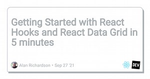 Getting Started with React Hooks and React Data Grid in 5 minutes