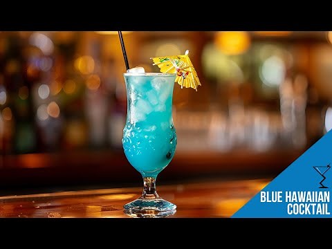 Blue Hawaiian Cocktail - How to make a Blue Hawaiian Cocktail Recipe by Drink Lab (Popular)