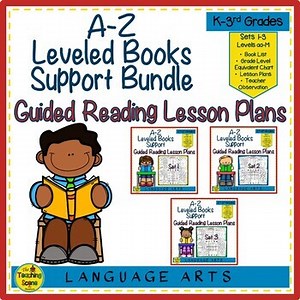 A-Z Books Support Bundle: Guided Reading Lesson Plans Sets 1 - 3  (Levels N-Z)
