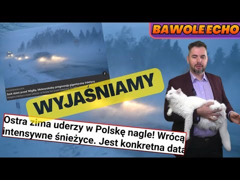 BAWOLE ECHO: "SZOK dzień przed Wigilią. Meteorolodzy prognozują gigantyczną śnieżycę"