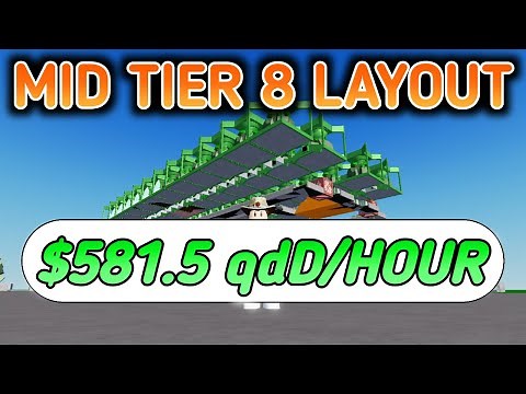 MID TIER 8 LAYOUT FACTORY SIMULATOR! - Roblox Factory Simulator
