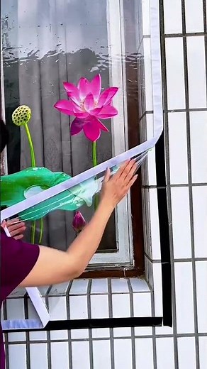 Process of making window curtains with 3D paper