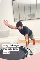 2.9K views · 25 reactions |  Final day of the plank challenge!  As always, keep your core tight as you raise those arms up, pulling the belly button back towards the spine to keep your body in a straight line.  We hope you enjoyed this challenge with us! #bellicon #5daychallenge #day5 #plankchallenge #2minutes #plank #minitrampoline | bellicon | Facebook