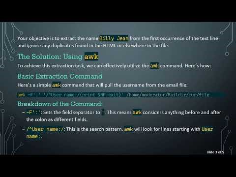 Extracting User Name with awk & sed: The Simplified Guide