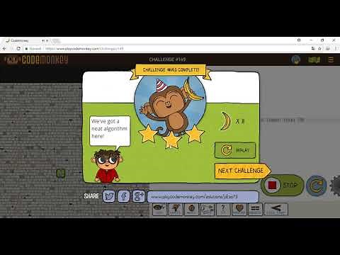Play Code Monkey 146 - 147 - 148 - 149 - 150 Challenge Level