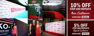 Free Design and Layout of Your Step and Repeat Banner