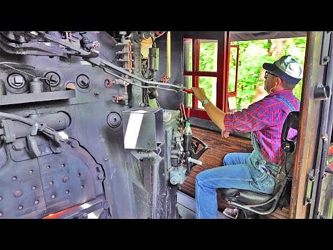 CAB RIDE in a Steam Locomotive