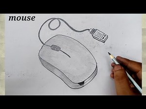 how to draw computer mouse l how to draw computer mouse easily l how to draw computer mouse in easy