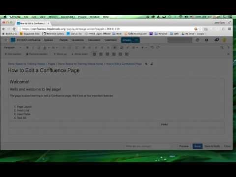 How to Edit a Confluence Page