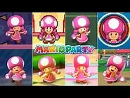Evolution Of Toadette In Mario Party Games -2004-2018-