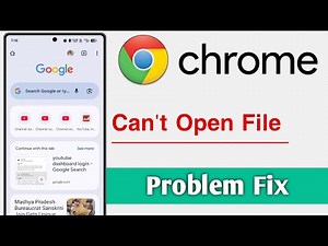 Chrome Can't Open File Problem Solve