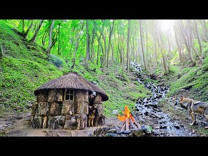 How I Built a House Out of Tree Stumps: How to Survive 7 Nights!