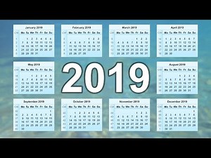 2019 Calendar