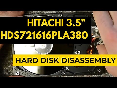 Desktop 3.5" Hard Disk Disassembly & Teardown Tutorial