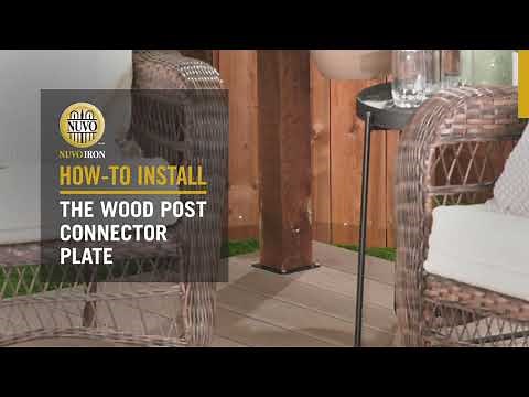 How-to Install: The Wood Post Connector Plate (WPCP4B) | Nuvo Iron