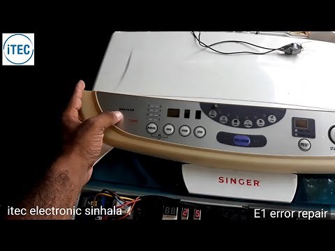 Singer washing machine E1 error repair