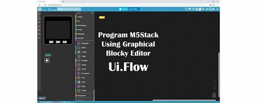 Program M5Stack Using Graphical Blocky Editor Ui.Flow