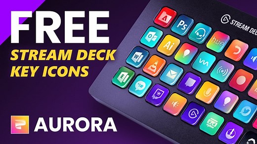 Aurora - Stream Deck Key Icons - Nerd or Die