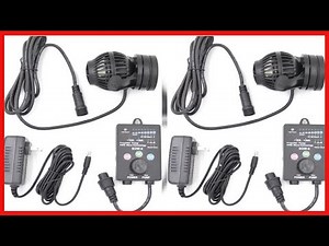 Jebao SOW Wave Maker Flow Pump with Controller for Marine Reef Aquarium (SOW-8), Black