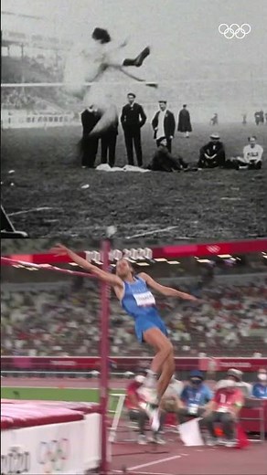 Dick Fosbury revolutionised the high jump in 1968. 🤩 #Olympics #Sports #HighJump #Athletics