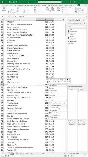 How to Sort in Excel Pivot Table? #excel #exceltips