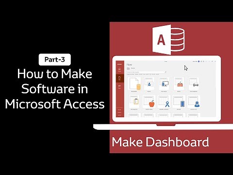 How to Make Software in Microsoft Access Part 03 | Make Dashboard