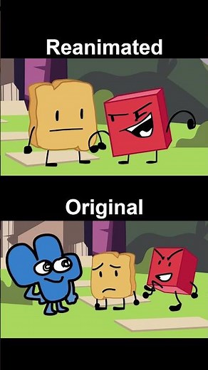 BFB 17 (Reanimated vs Original) #shorts