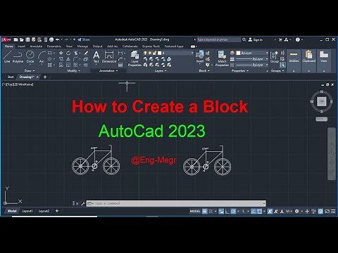 How to create a block in Autocad 2023