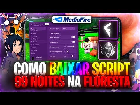 🔦Como BAIXAR e USAR Script 99 Noites Na Floresta (PEGA TUDO) SEM KEY MOBILE PC LINK DIRETO
