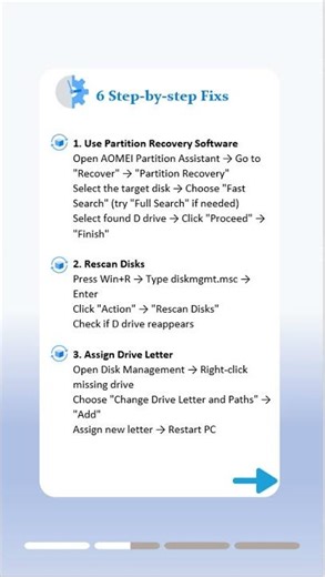 D Drive Disappeared in Windows 11/10? Easy Fixes That Actually Work! #windowstips #cybersecurity