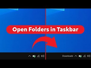 How to Open Folders in the Windows 10 Taskbar