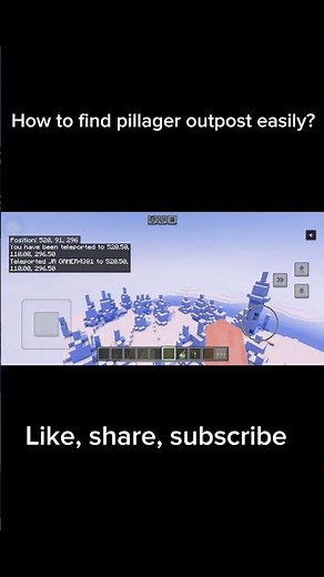 How to find pillager outpost easily?minecraft