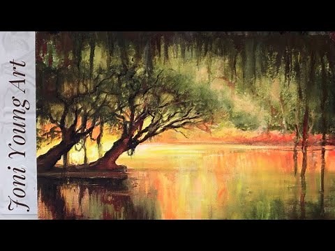 ACRYLIC LANDSCAPE PAINTING 🎨 STEP BY STEP TUTORIAL!