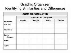 Compare/Contrast Matrix Graphic Organizer