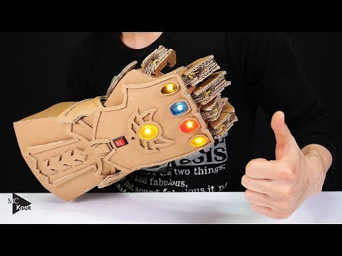 DIY Thanos Infinity Gauntlet(Avengers) from Cardboard