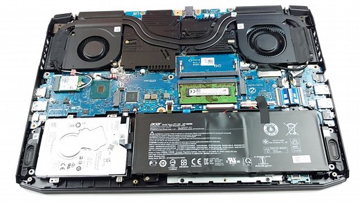 Inside Acer Nitro 5 (AN515-55) - disassembly and upgrade options