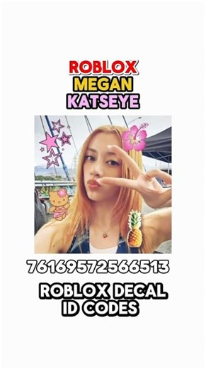 Roblox Megan Katseye decal id codes 4 u🌟#kpop #katseye #roblox #robloxcodes #royalehigh #bloxburg