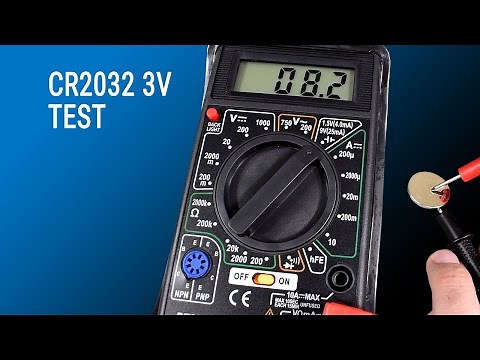 How to measure CR2032 3V Cell Batteries Gaak