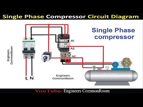 Single Phase Compressor | Engineers CommonRoom ।Electrical Circuit Diagram