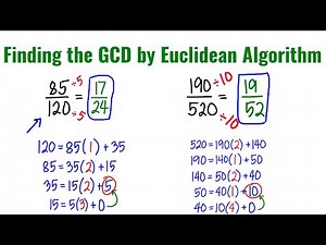Finding the GCD using Euclidean Algorithm - Made EASY