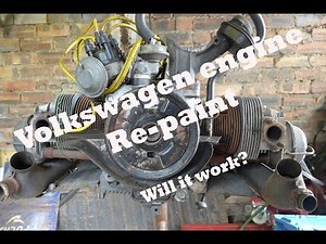 Volkswagen Beetle Engine repaint.