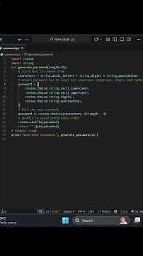 How To Make Password Generator In Python