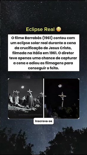 Filme captou eclipse solar real em cena bíblica! 😳⛪️