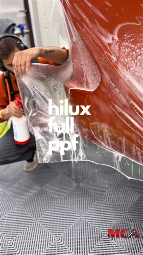 🔸 Toyota Hilux – Built Tough, Wrapped Stealth 🔸 The Hilux is already an icon, but this one just leveled up. We took this bold Orange finish and gave it a complete stealth transformation at Mr. Clean. ✅ Full Body Satin PPF This isn’t just protection; it’s a total restyle. We transformed the factory gloss into a sleek, frosted satin finish. It looks aggressive and provides heavy-duty armour against bush pinstripes, stone chips, and off-road debris. ✅ Nano Ceramic Window Tint Essential heat rejec